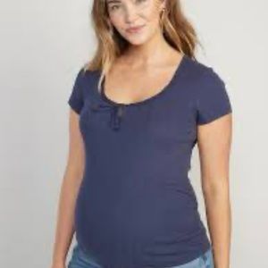 Set of Two old navy Maternity Pointelle-Knit Tops